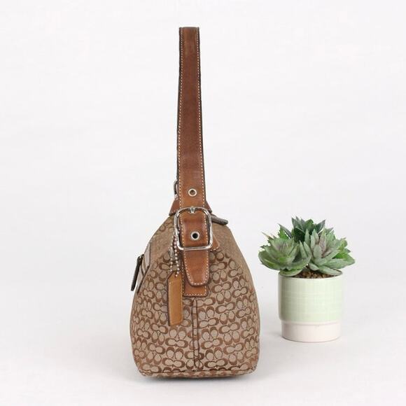 Coach Vintage Y2K Demi Baguette Signature Monogram Shoulder Bag - Picture 5 of 9